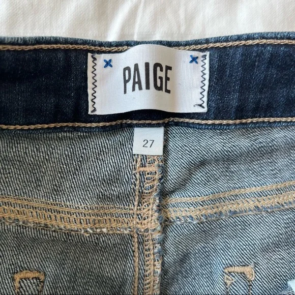 Paige Denim Jimmy Jimmy Short, Dark Wash, Size 27 - Picture 3 of 4